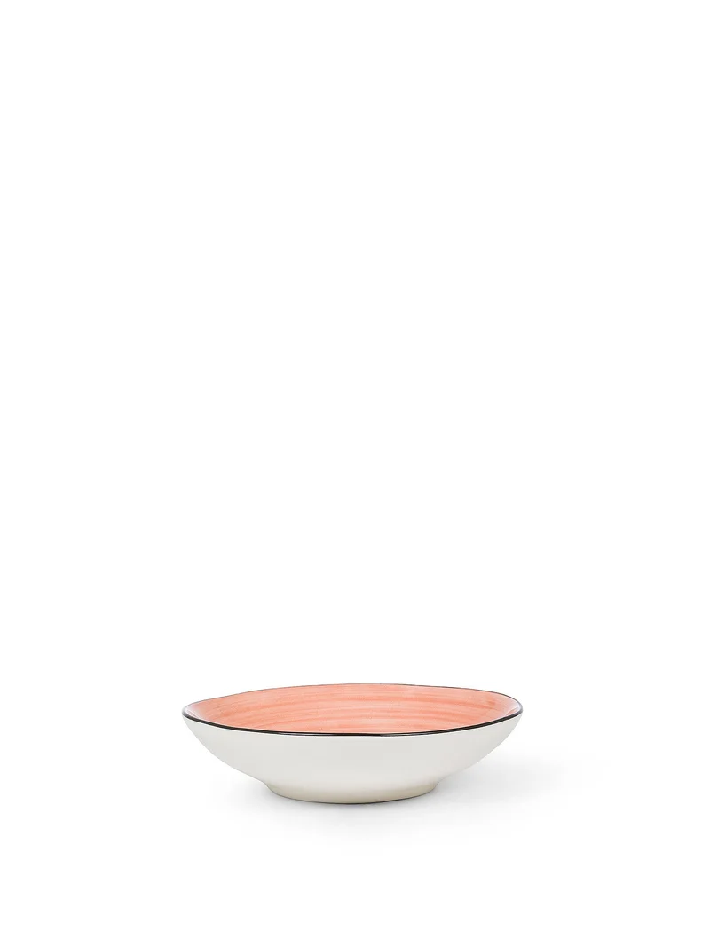 كوينكاسا Coincasa-Tokyo Stoneware Soup Plate-23CM-Pink