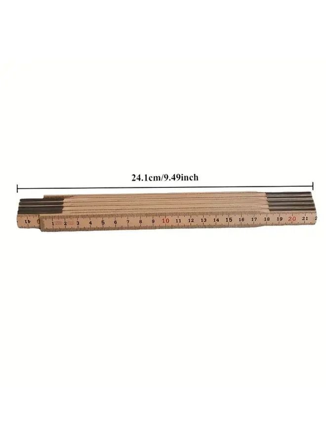 Portable 2m 78 74in Multi Functional Folding Ruler Double Sided Imperial Metric Woodworking Tool - Image 3