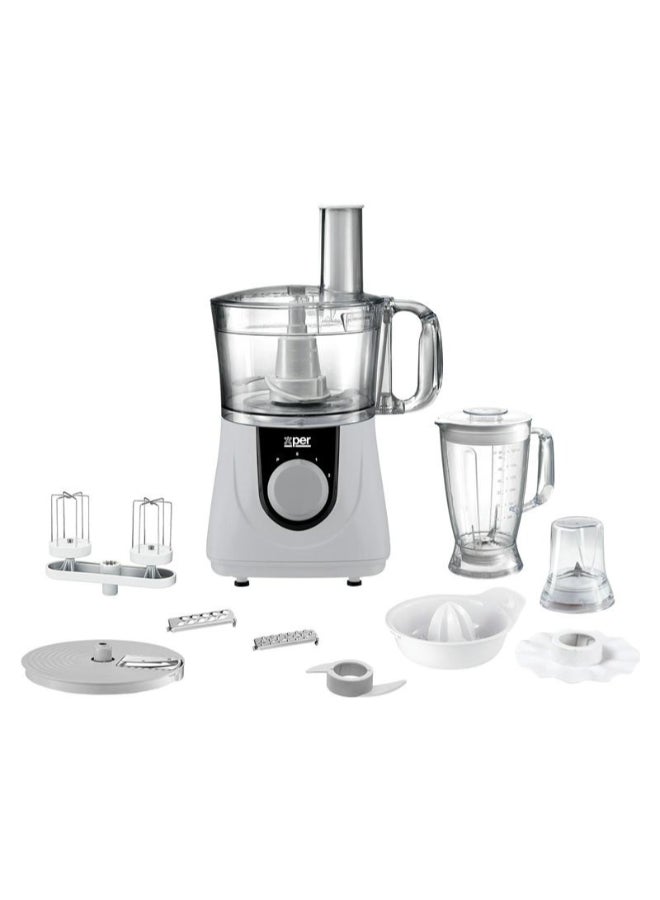 Xper food processor 750 watt, 2 liter, various attachments, XPFP-600-21 - Image 1