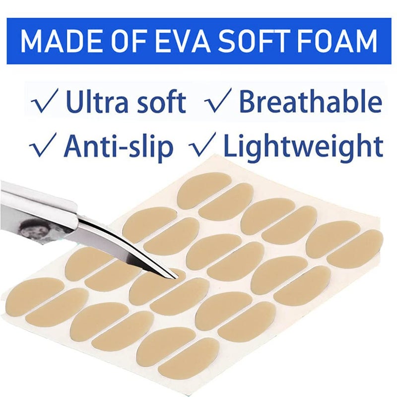 May Create MAYCREATE® 40 Pairs Eyeglasses Nose Pads Glasses Adhesive EVA Sponge Anti-Slip Nosepads for Eyeglass D-shape Eyeglasses Nose Pad, Size of 1.9 x 0.9cm,1.5mm in Thickness - Image 2