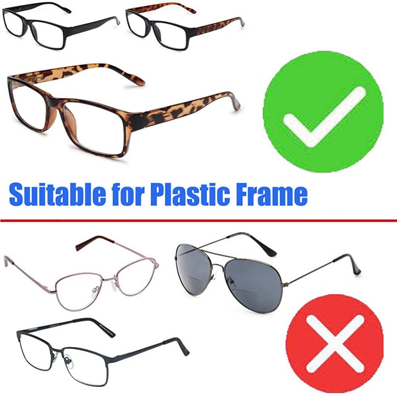 May Create MAYCREATE® 40 Pairs Eyeglasses Nose Pads Glasses Adhesive EVA Sponge Anti-Slip Nosepads for Eyeglass D-shape Eyeglasses Nose Pad, Size of 1.9 x 0.9cm,1.5mm in Thickness - Image 5