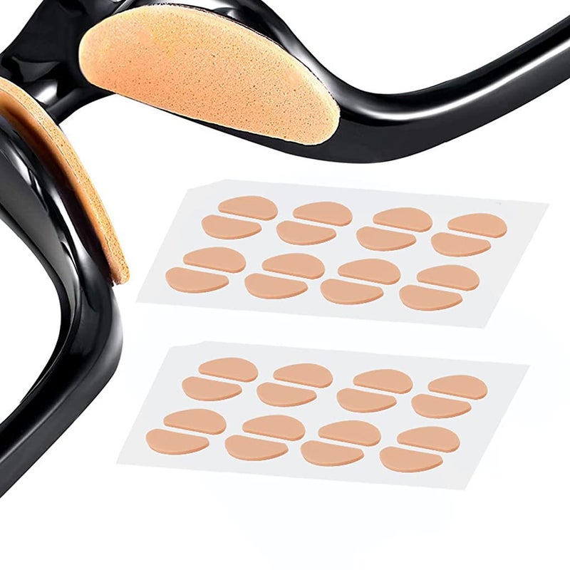 May Create MAYCREATE® 40 Pairs Eyeglasses Nose Pads Glasses Adhesive EVA Sponge Anti-Slip Nosepads for Eyeglass D-shape Eyeglasses Nose Pad, Size of 1.9 x 0.9cm,1.5mm in Thickness - Image 1