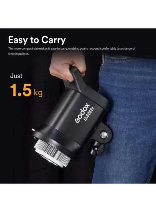 Godox SL60IIBi Bi-Color LED Video Light,2800K-6500K,CRI96+ TLCI97+,Builtin 11 FX Effects,APP/2.4GWireless Control Adjust Brightness,Bowens Mount LED Continuous Output Lighting - Image 4