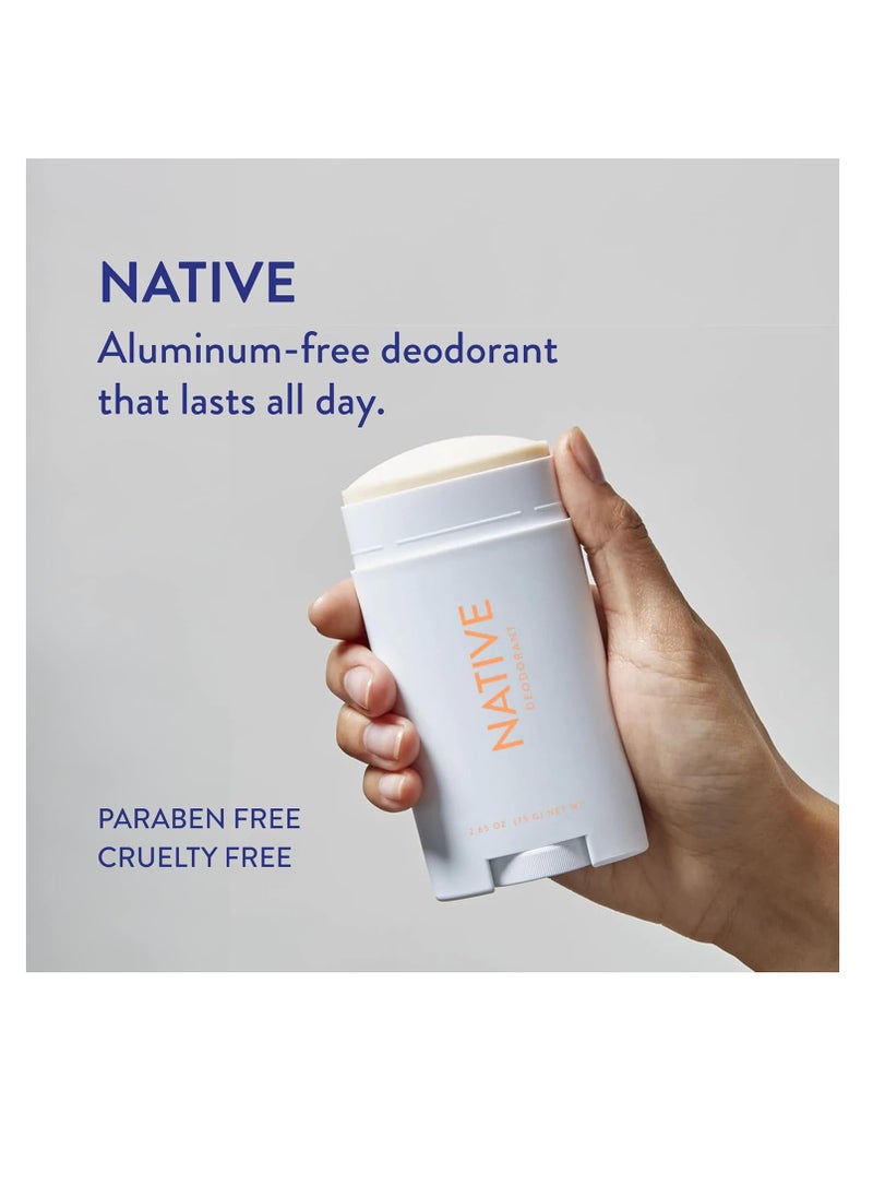 native Native Deodorant | Natural Deodorant Seasonal Scents for Women and Men, Aluminum Free with Baking Soda, Probiotics, Coconut Oil and Shea Butter | Sweet Peach & Nectar  - Image 2