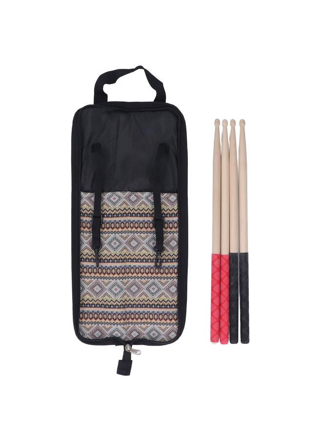 Thoraya 2 Pairs Drum Sticks Maple 5A Drumsticks with Oxford Cloth Bag Percussion Instrument Accessories  - Image 1