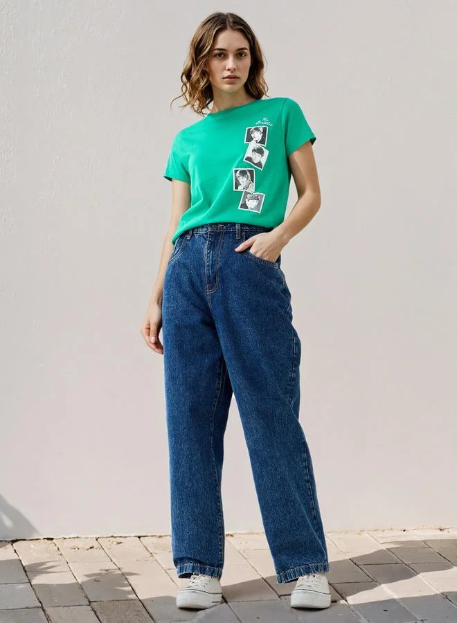 SP Characters Beatles Graphic Print T-shirt