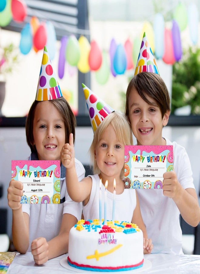 FaCraft Birthday Certificates for Students - 30PCS Happy Birthday Certificates for Kids Classroom from Teacher Back to School Supplies Preschool Kindergarten Classroom Students Birthdays Awards Gifts - Image 3