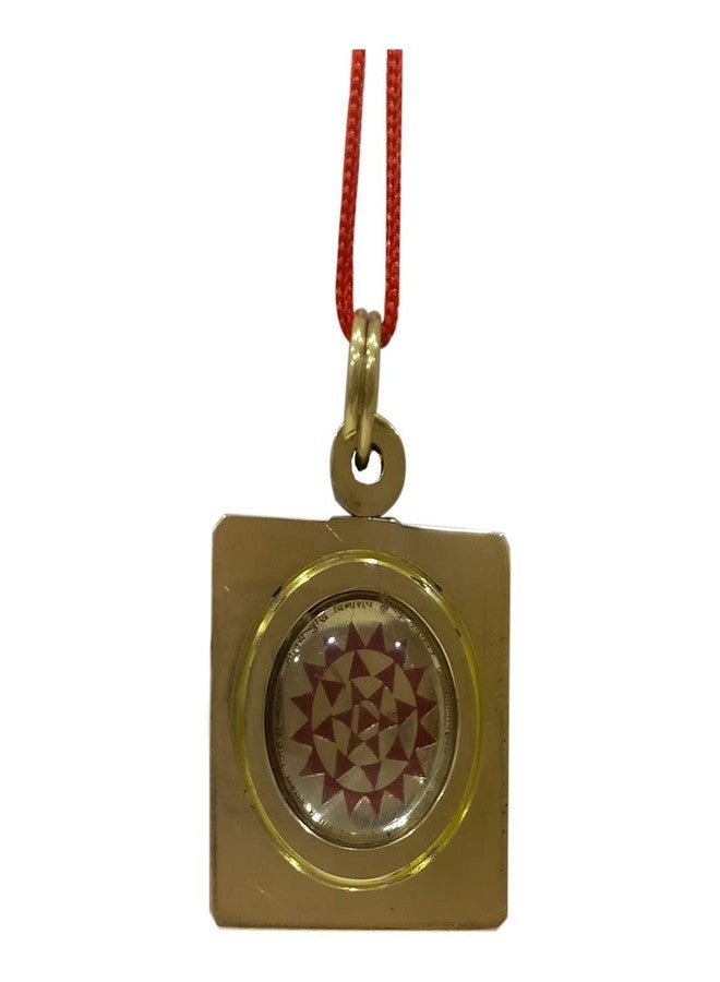 numeroastro Goddess Baglamukhi Yantra Pendant In Brass For Men & Women (Small) (3 Cms) (1 Pc) - Image 2