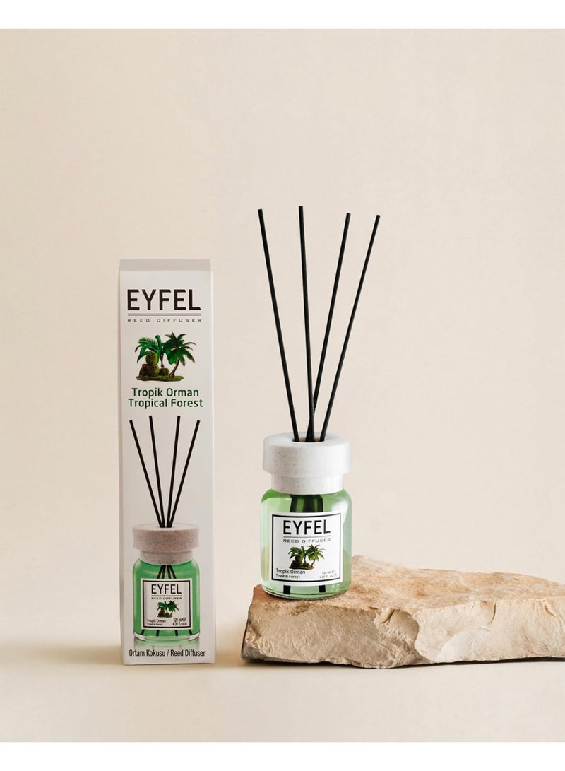 EYFEL EYFEL Tropical Forest Reed Diffuser, 120ml | Premium Eau de Parfum Scent | Long-Lasting & Refreshing Aroma for Home & Office - Image 4