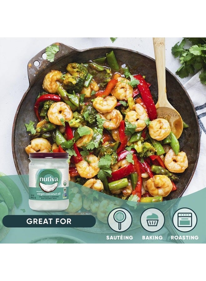 Nutiva Coconut Oil, 14 Ounce - Image 1