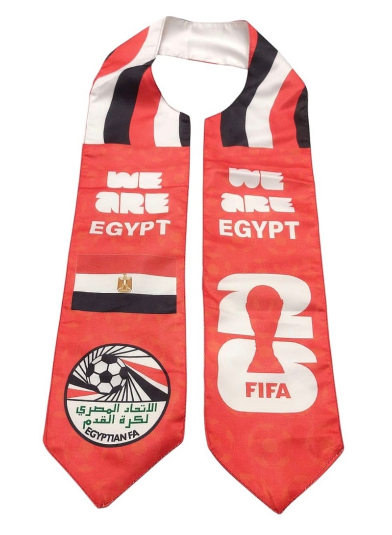 وشاح  عنق رياضي مطبوع لمنتخب مصر والاتحاد المصري لكرة القدم - Image 1