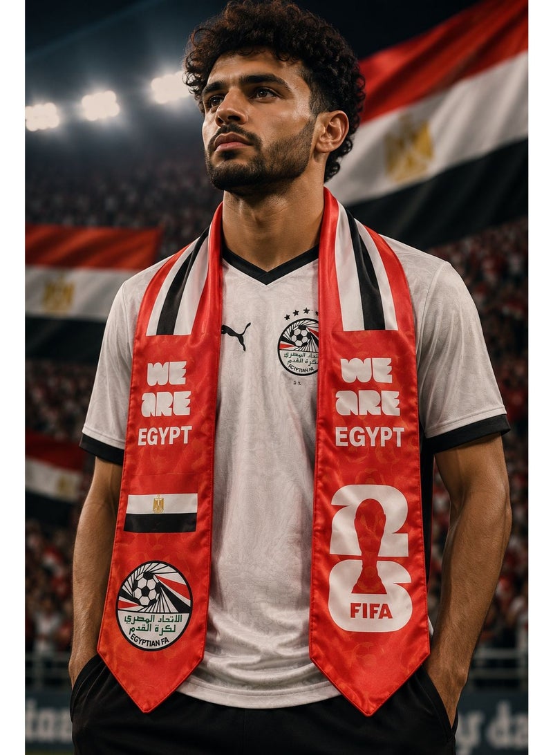 وشاح  عنق رياضي مطبوع لمنتخب مصر والاتحاد المصري لكرة القدم - Image 2