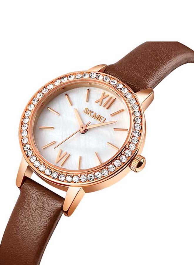 SKMEI Women's 1711 3ATM Waterproof Japan Stainless Steel Back  Quartz Watch  - Image 2