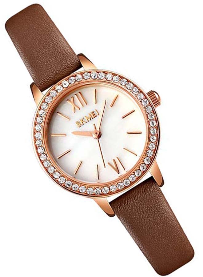 SKMEI Women's 1711 3ATM Waterproof Japan Stainless Steel Back  Quartz Watch  - Image 3