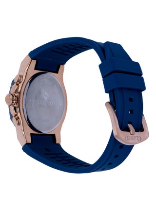 Fluxar 6-Hands Chronograph Watch – Cobalt Blue Chronograph Edition with Premium Silicon Strap – Elite Y121 Calibre Movement – Waterproof Design - view 4