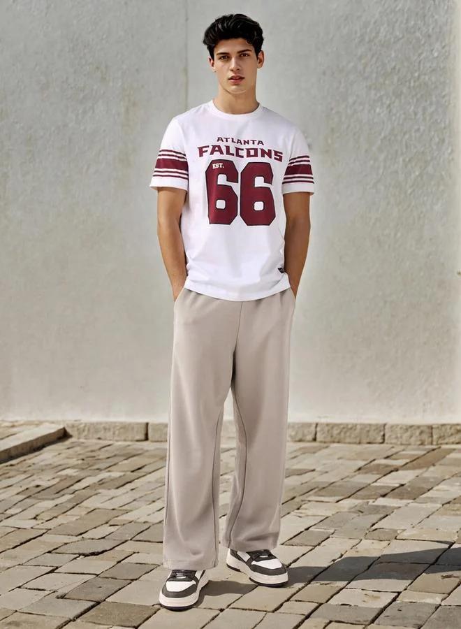 Splash FAV NFL Print Crew Neck T-shirt