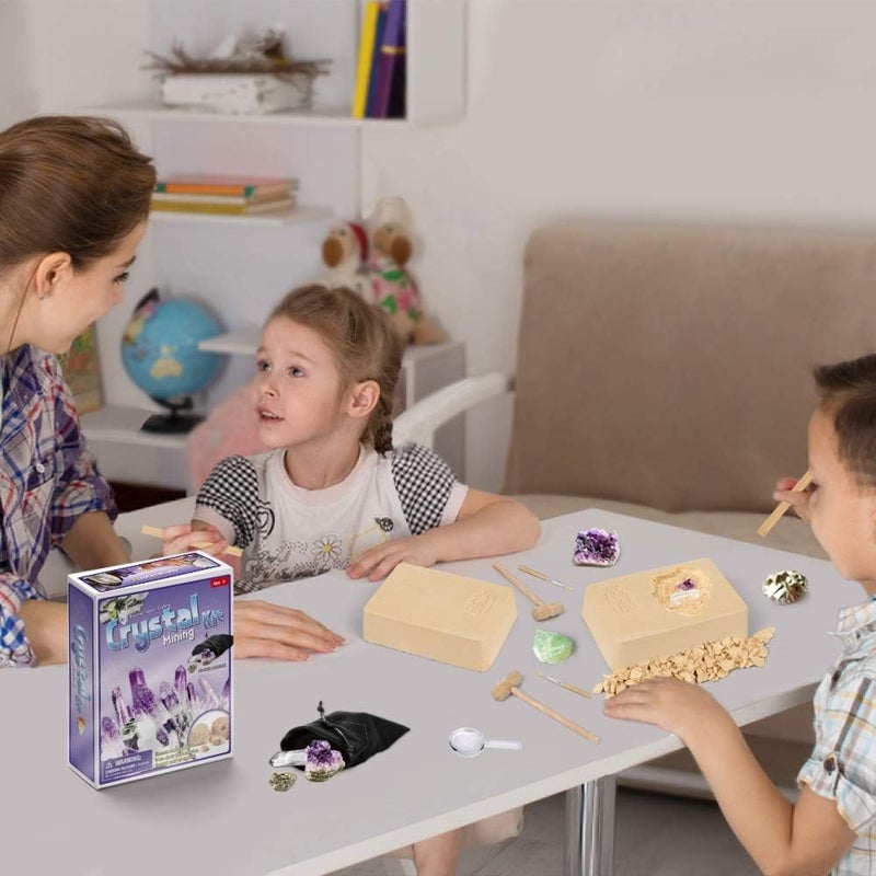 طقم تعدين الأحجار الكريمة الكريستالية - D7149G - Image 4