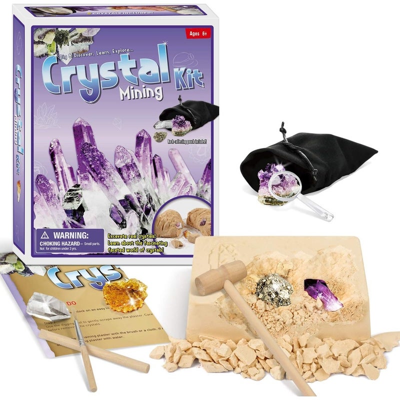 طقم تعدين الأحجار الكريمة الكريستالية - D7149G - Image 1