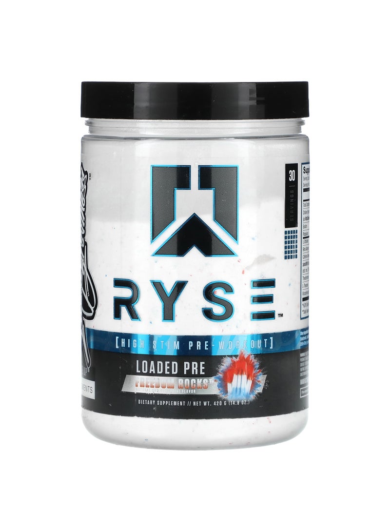 Loaded Pre, Freedom Rocks, 14.8 oz (420 g)