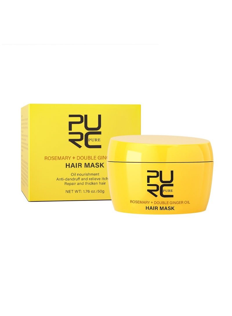 PURC Rosemary Oil Hair Mask,  Anti Dandruff Smoothing Cream, Natural Ingredients Ginger Oil Hair Loss Treatment Mask, Smooth And Effective Anti Hair Loss  Hair Essence For Hair Growth - Image 1