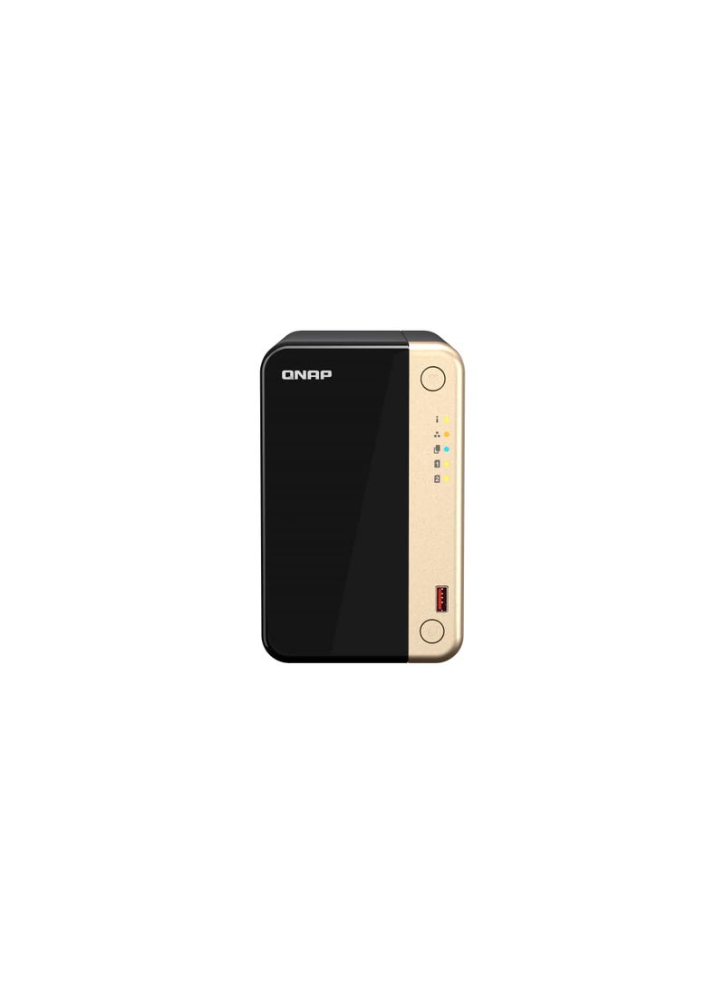 QNAP QNAP TS-264-8G-US 2 Bay High-Performance Desktop NAS with Intel Celeron Quad-core Processor, M.2 PCIe Slots and Dual 2.5GbE (2.5G/1G/100M) Network Connectivity (Diskless)  - Image 2