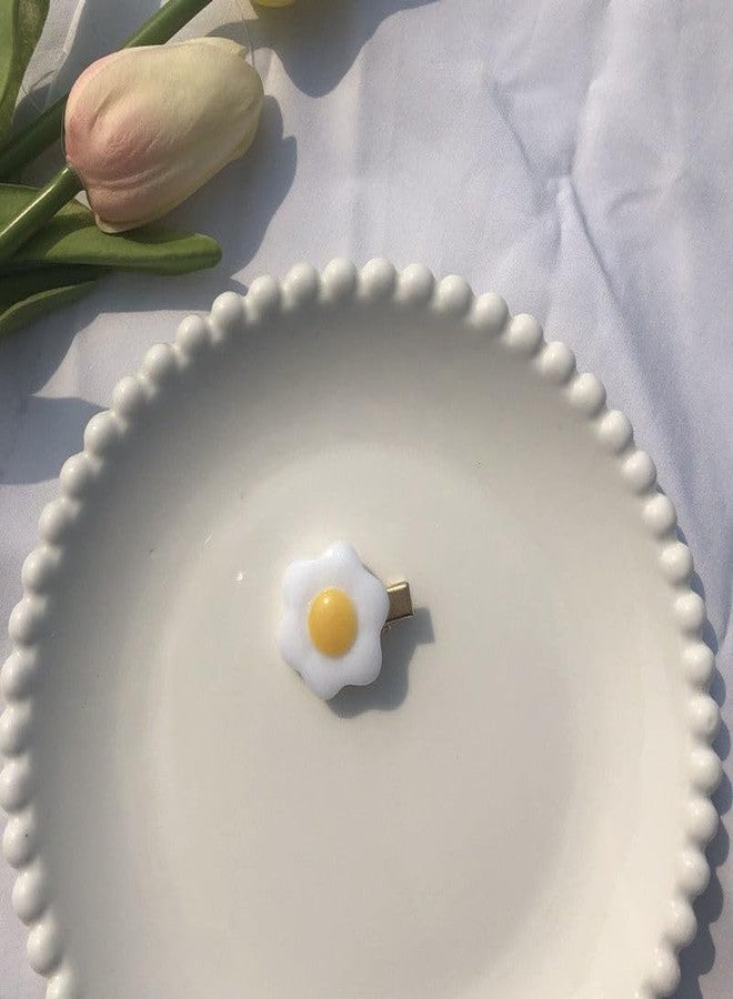 BBTDIN Egg Hair Clips Pin Girls Poached Egg Hairpins Fried Egg Hairclips Hair Tie BBG13 (Set-B) - Image 4