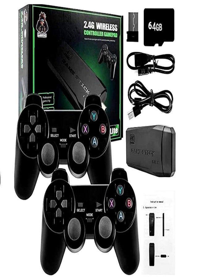 NextTech 4K Ultra HD 2026 Retro Game Console | 20,000+ Built-in Classic Games | Dual 2.4G Wireless Controllers | 64GB Plug & Play TV System for Family Fun - Image 3