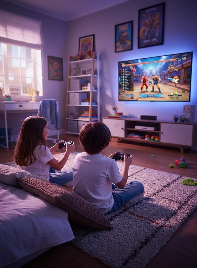 NextTech 4K Ultra HD 2026 Retro Game Console | 20,000+ Built-in Classic Games | Dual 2.4G Wireless Controllers | 64GB Plug & Play TV System for Family Fun - Image 2