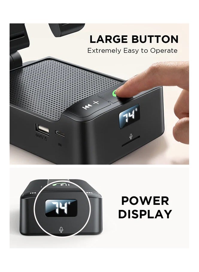 جوي روم JR-MH01 Wireless Speaker with Phone Holder - Black - Image 4