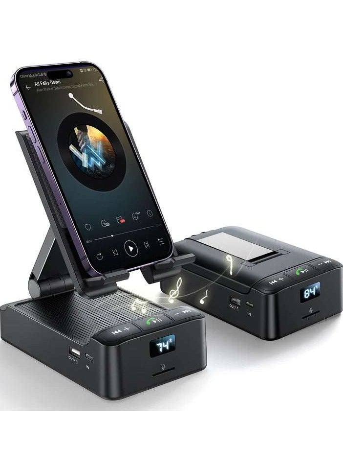 جوي روم JR-MH01 Wireless Speaker with Phone Holder - Black - Image 1