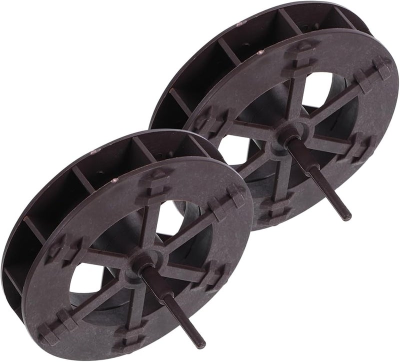 Unomor 2pcs Water Wheel Fountain Ornament for Aquariums Garden Indoor Outdoor with Serene Flowing Water Sound - Image 1