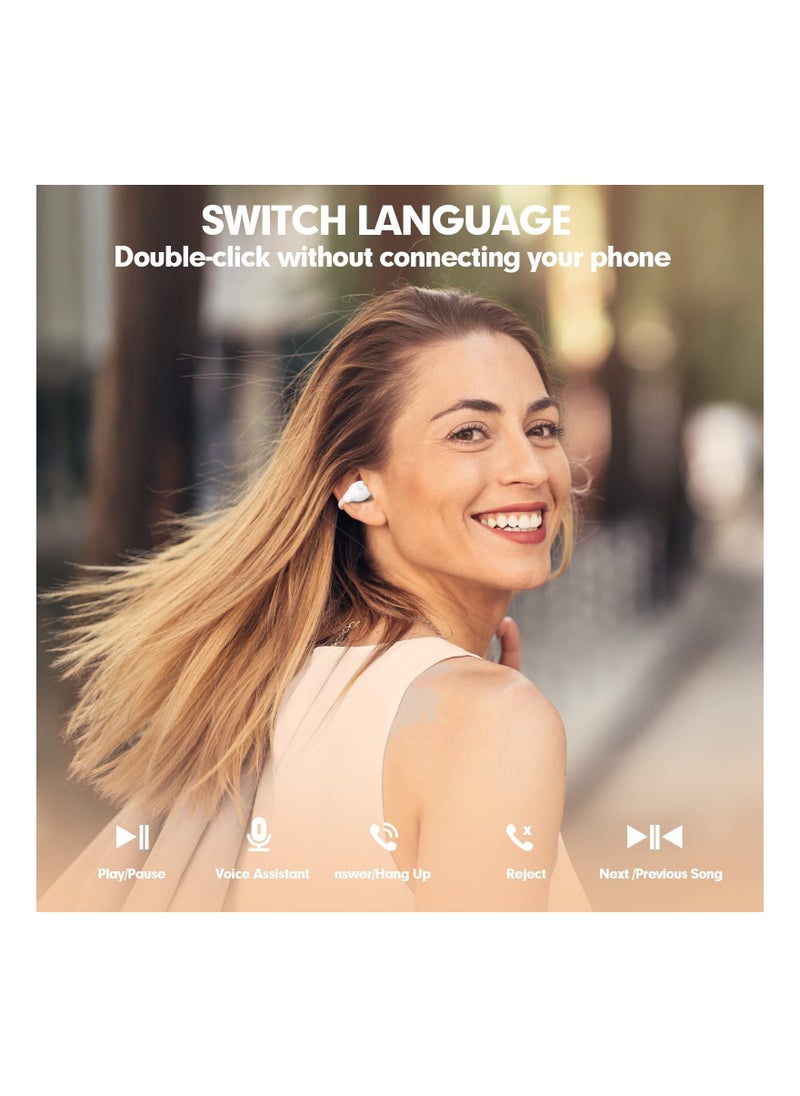 Wireless Bluetooth Bone Conduction Headphones - Open Ear Clip-On Earbuds for Running, Induction Earphones with Comfortable Fit for Active Lifestyles.