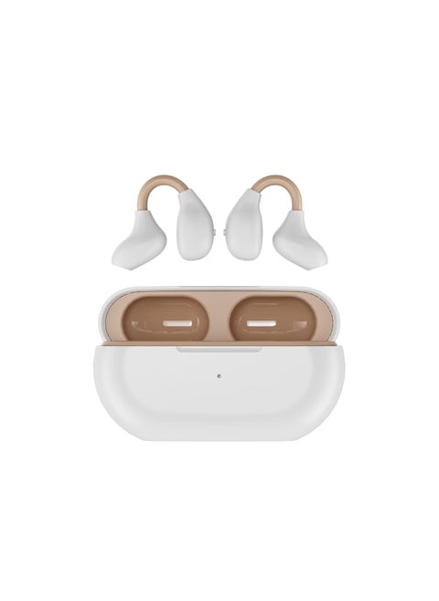 Wireless Bluetooth Bone Conduction Headphones - Open Ear Clip-On Earbuds for Running, Induction Earphones with Comfortable Fit for Active Lifestyles.