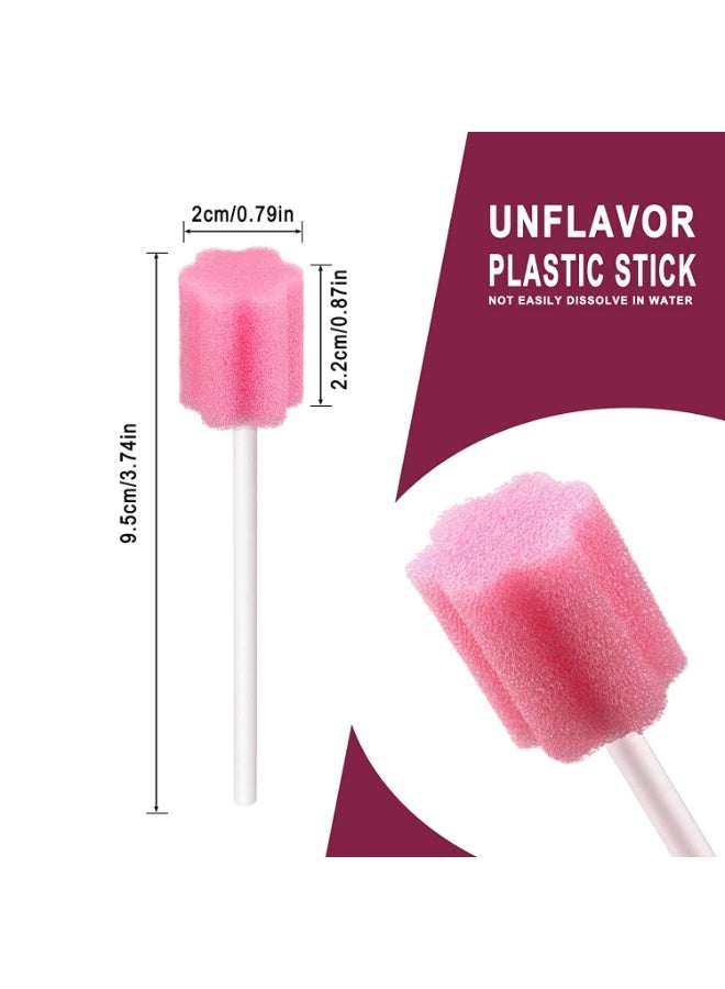 Disposable Oral Swabs, 100pcs Sterile Dental Sponge Mouth Care Tooth Cleaning Pink Soft Sponge Swab Individually - Image 5