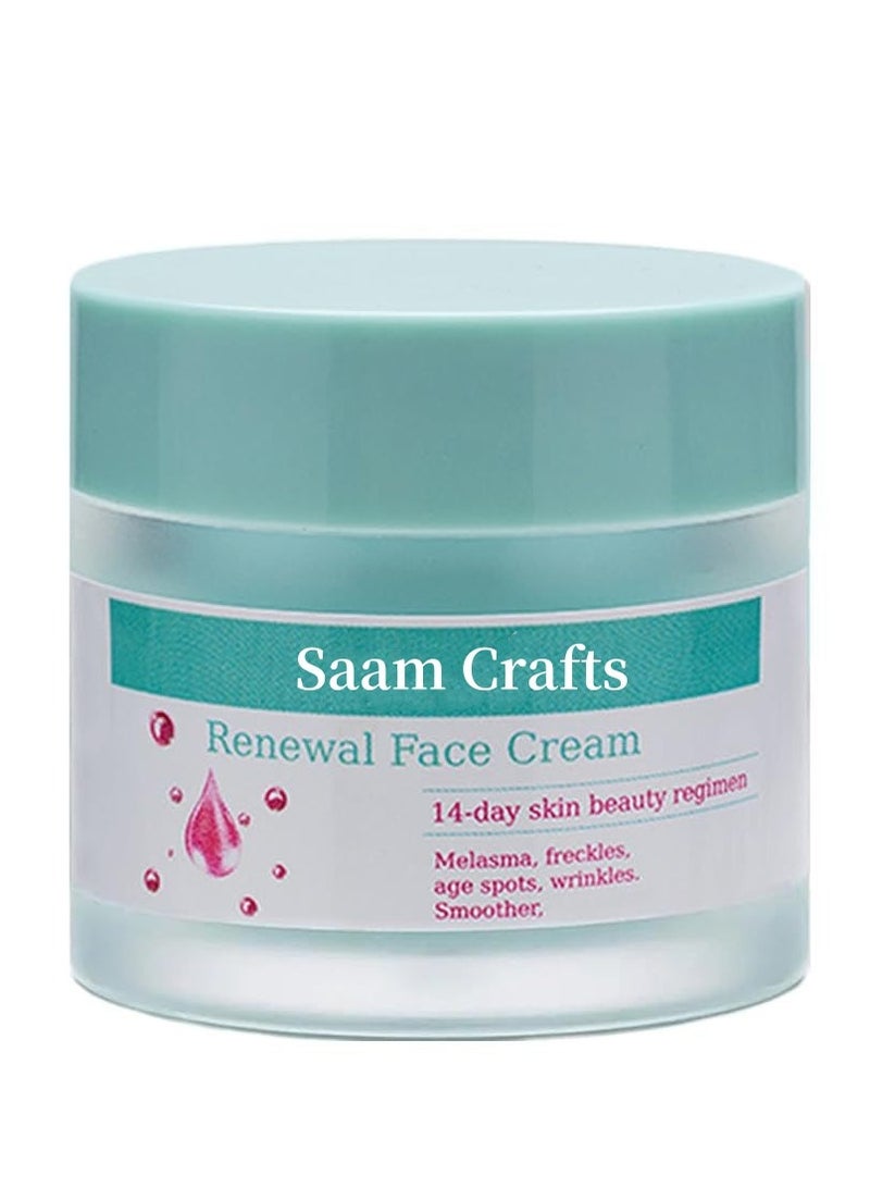 Saam Crafts Saam -Crafts Face Cream，Saam -Crafts Cosmetics Cream Dark Spots Cream,Saam Renewal Face Cream  for Melasma and Freckles Treatment for All Skin Types,Anti-wrinkle Face Cream,Korean Saam -Crafts Renewal Face Cream -50g  - Image 2