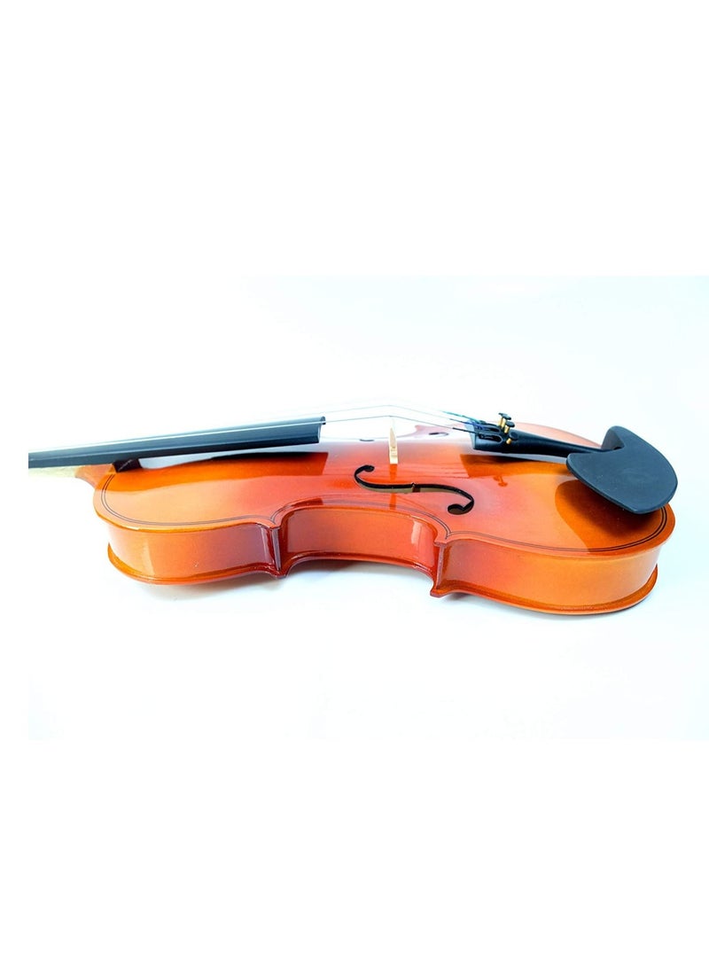 Mike Music Mike Music 3/4 Solid Wood Violin Set Full Size Fiddle for Beginners Students with Hard Case, Rosin, Bow  - Image 4