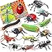 KarberDark 13 Pcs Realistic Insect Toys with Education Booklet and Gift Box Fake Bugs for Kid Plastic Bugs for Halloween Party Decoration Sensory Bin Creepy Crawlers Toys for Toddler Boys Girls Age 35 57 - Image 2