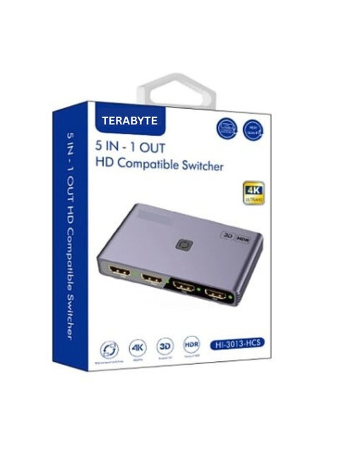 5 IN 1 OUT HD Compatible Switcher