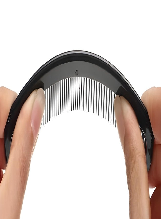 Bexter Pack of 16 Unbreakable Black Hair Combs - 5 Inch Dual-Bristle Styling Combs, Strong Flexible Comb Set for Men, Women & All Hair Types, Barber, Salon & Everyday Grooming - Image 4
