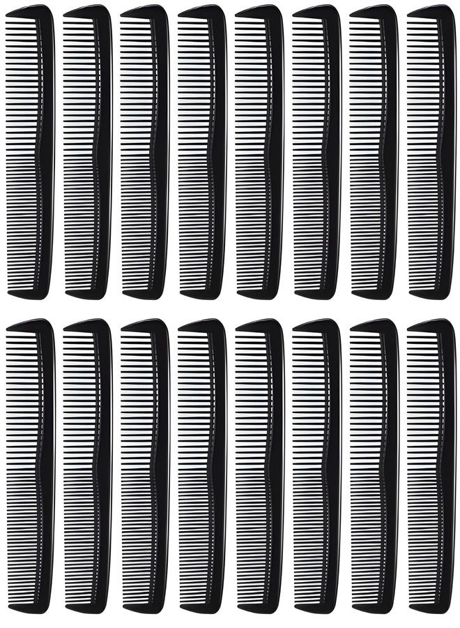 Bexter Pack of 16 Unbreakable Black Hair Combs - 5 Inch Dual-Bristle Styling Combs, Strong Flexible Comb Set for Men, Women & All Hair Types, Barber, Salon & Everyday Grooming - Image 5