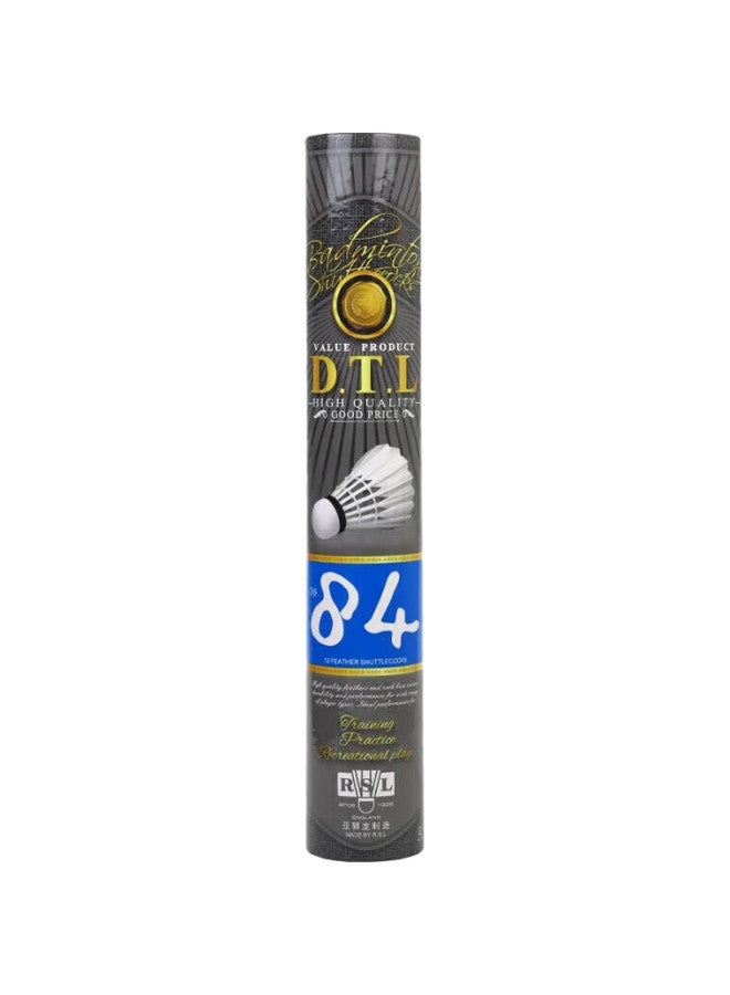 Rsl Badminton Shuttlecocks Training Practice Dtl-84, 12 Pieces Per Tube - Image 1