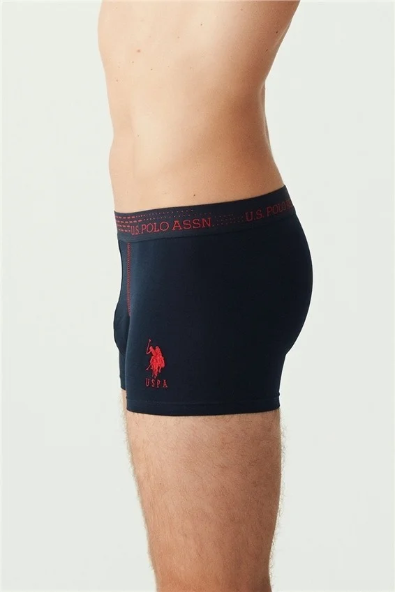 U.S. Polo Assn. BASE. Polo Assn. Men's Saks - Navy Blue - Yellow 3-Piece Boxer 80178