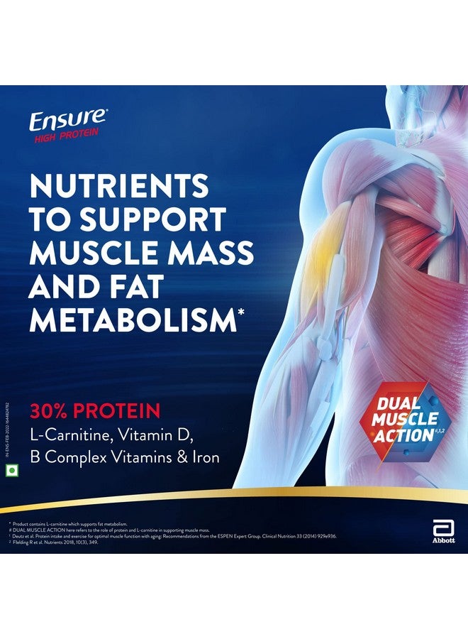 Ensure High Protein Drink for Physically Active Adults - Vanilla 400g, Red - Image 3