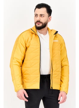 Adidas Men Sportswear Fit Long Sleeves Outdoor Quilted jacket, Yellow  - Image 1