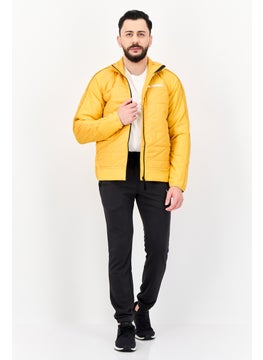 Adidas Men Sportswear Fit Long Sleeves Outdoor Quilted jacket, Yellow  - Image 4