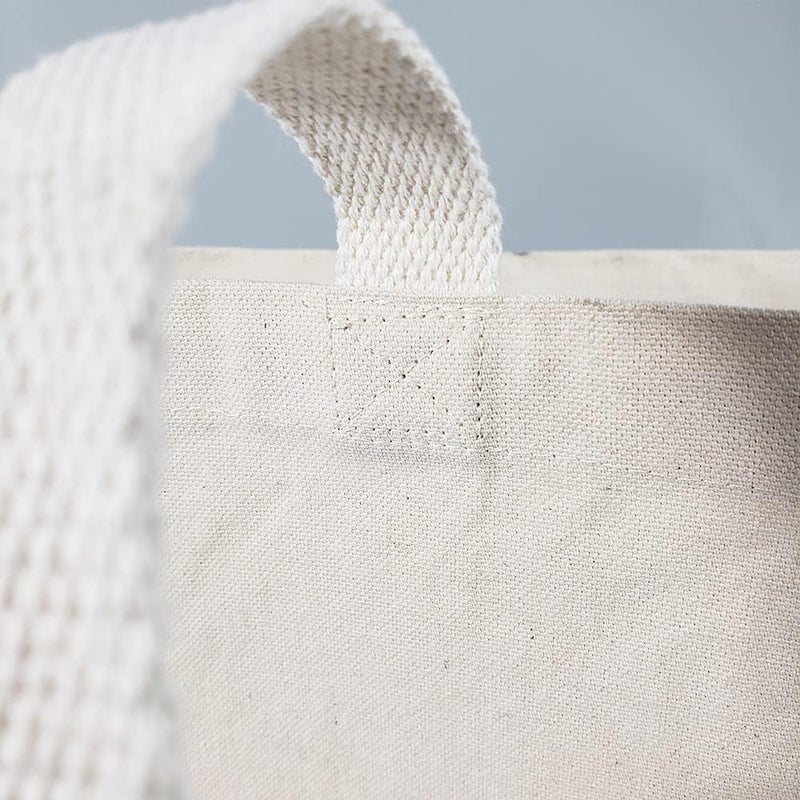 TBF Wholesale Organic Canvas Tote Bags  Natural Color 15W x 16H  Blank Bulk Plain Bags for Decorating Heat Transfer DIY - Image 3