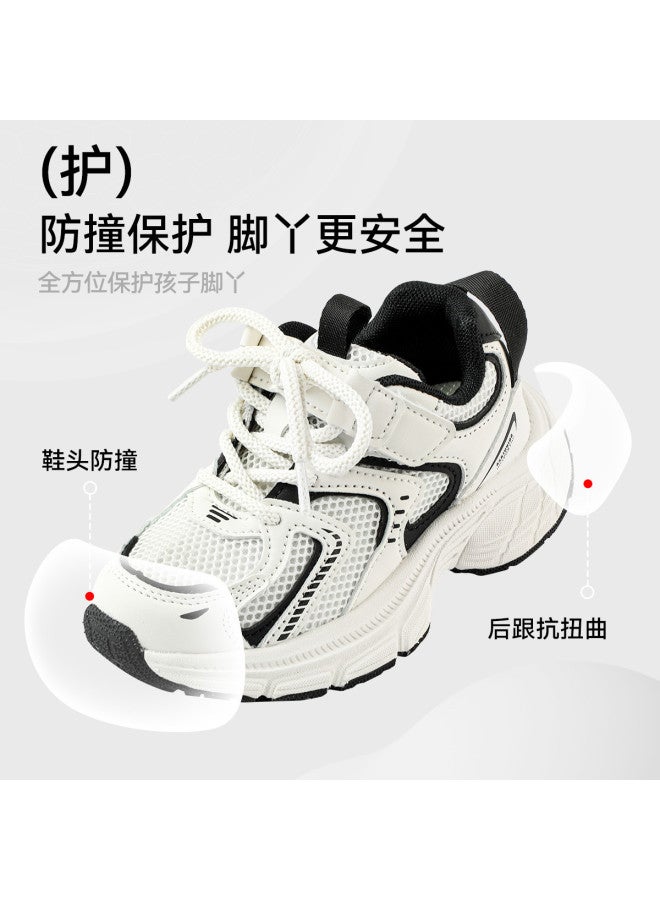 ASK JUNIOR أحذية رياضية للأطفال الأولاد والبنات خريفية شبكية قابلة للتنفس خفيفة الوزن مريحة غير قابلة للانزلاق أحذية عادية خارجية لأغراض الجري - Image 4