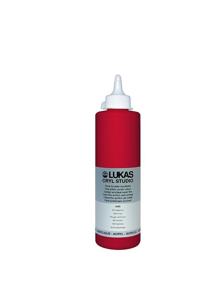 Lukas Cryl Studio Acrylic Paint 250ml Vermilion