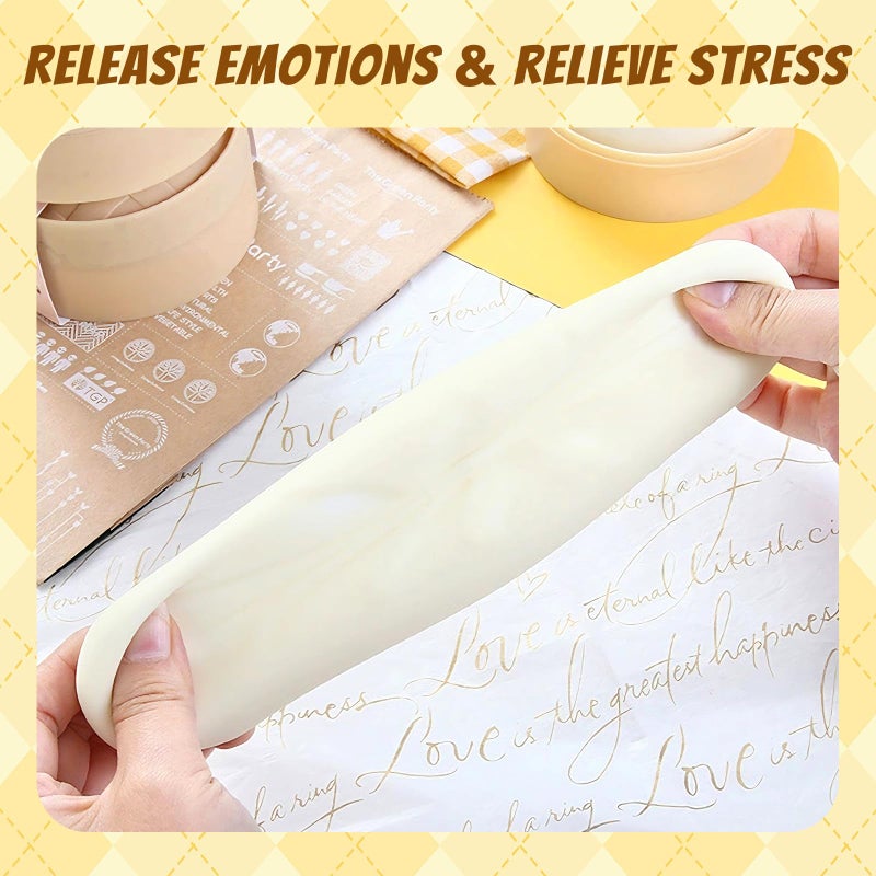 TLM Dumpling Squishies, Glitter Dumpling Mystery Box, 2026 Upgraded Dumplings Stress Balls Fidget Sensory Balls, Squeeze Dough Ball Stress Relief Hand with Food Steamer, Relaxation Gift (Purple) - Image 2