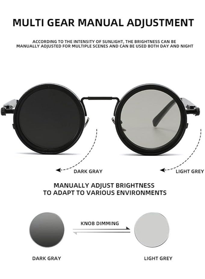 بي إيان نظارات شمسية ND، نظارات شمسية قابلة للتعديل يدويًا للرجال والنساء - Image 4